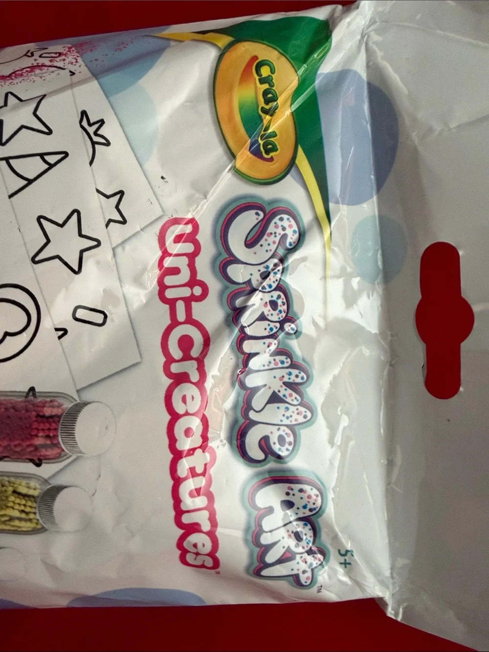 Crayola sprinkle art